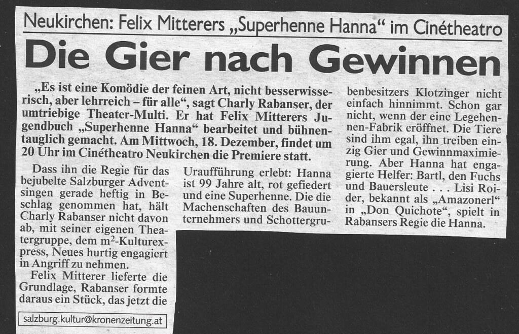 Superhenne Hanna (Dezember 2002)