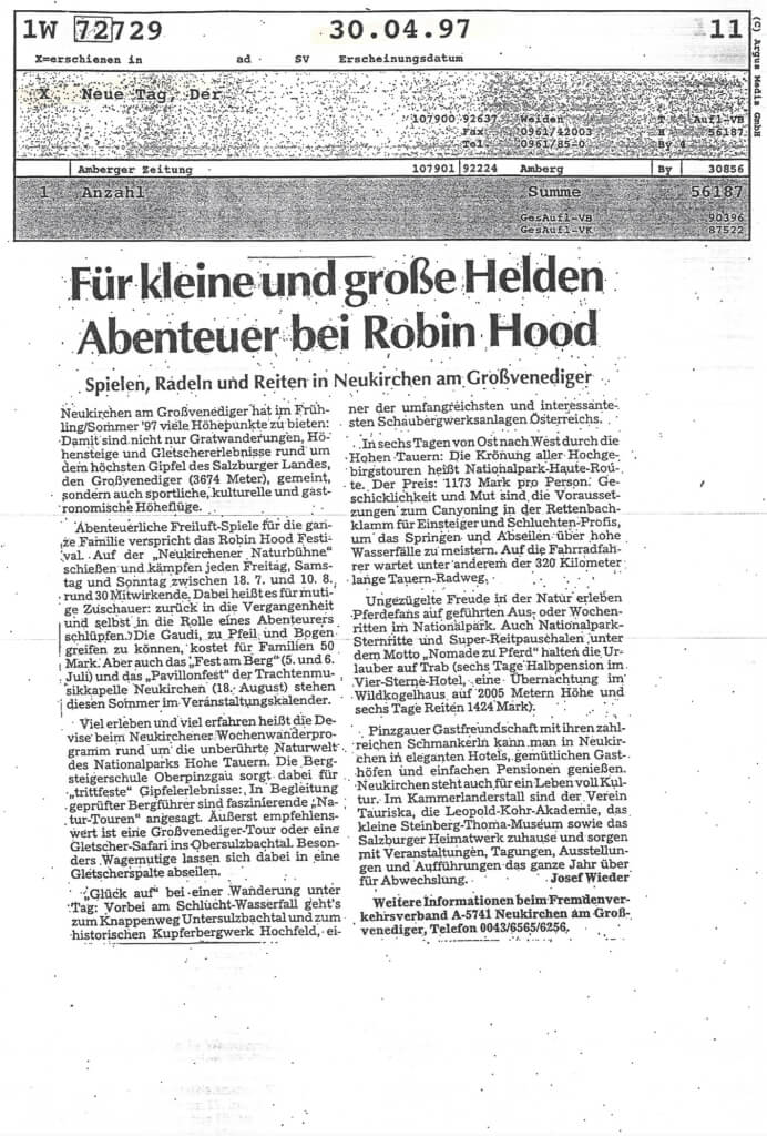 Robin Hood II (Juli 1997)
